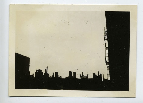 Rooftops, 1940s, 3 1/2 x 2 1/2 in.