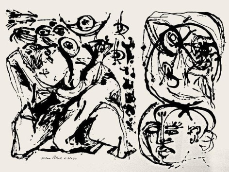 Untitled (After CR#328), 1951, screenprint from a portfolio of six, ed. 50, printed posthumously in 1964, 23 x 29 in.