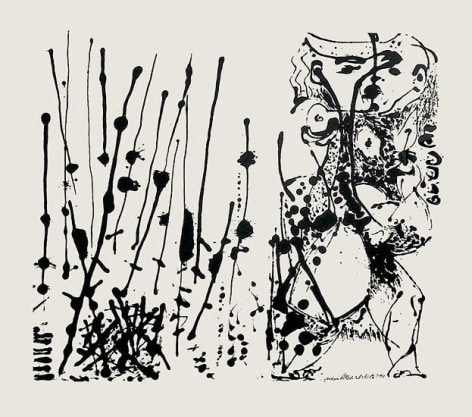 Untitled (After CR#324), 1951, screenprint from a portfolio of six, ed. 50, printed posthumously in 1964, 23 x 24 in.