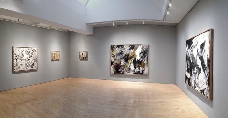From RIght to Left:, Sacred Abandonment, 1957, Oil on linen, 63 x 74 in.