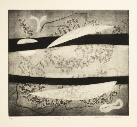 Deep Sound, 1947, softground etching and aquatint on paper, 13 7/8 x 15 7/8 in. (image size), 20 1/8 x 22 1/2 in. (paper size), Edition 5/25, editioned l.l., titled l.c., signed l.r.