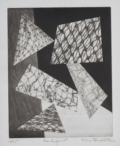 Counterpoint, 1950, softground etching and aquatint on paper, 9 7/8 x 7 &frac34; in. (image size), 12 &frac12; x 10 1/8 in. (sheet size), Edition 14/25, editioned l.l., titled l.c., signed l.r.
