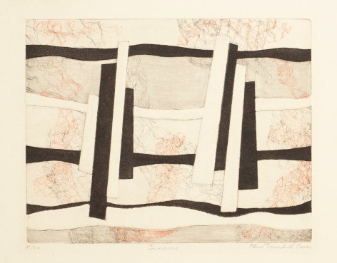 Inverse, 1949, soft ground etching and aquatint with gouging, 7 3/4 x 10 in. (image size), 11 1/4 x 15 in. (sheet size), Edition 11/20, editioned l.l., titled l.c., signed l.r.