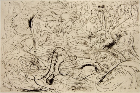 Untitled (CR#1082), c. 1944-45, printed posthumously in 1967, engraving and drypoint on white Italia paper, sheet: 19 13/16 x 27 1/4 in., image: 15 3/4 x 23 3/4 in.