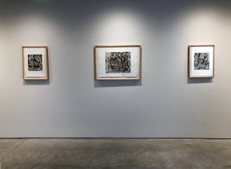 From Right to Left:, Untitled, CR1071 (P13) c. 1944 (1967) , Engraving and drypoint on white Italia paper, ed. 13/50, 11 7/8 x 9 15/16 in.
