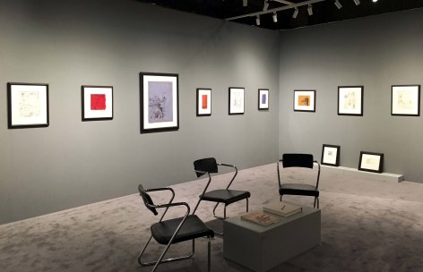 Washburn Gallery Booth ADAA: The Art Show featuring works on paper by Jackson Pollock