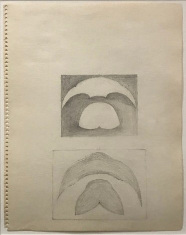 Myron Stout Untitled, n.d., pencil on paper, 11 1/8 x 8 5/8 in.