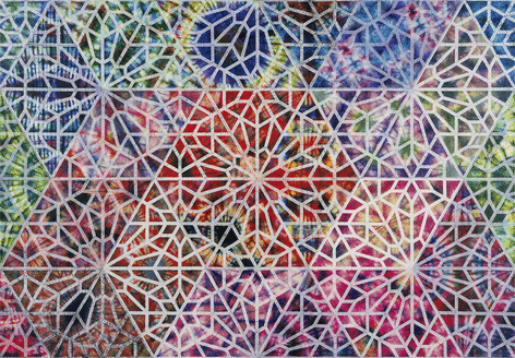 PHILIP TAAFFE Cairene Window I, 2008, mixed media on canvas, 42 x 60 1/2 in.