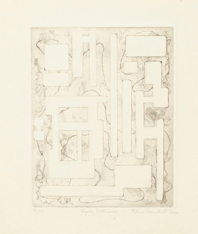 Lyric Collusion, 1949, etching with aquatint on paper, 10 x 7 3/4 in. (image size),&nbsp;20 x 12 3/4 in. (sheet size), Edition 10/20, editioned l.l., titled l.c., signed l.r.