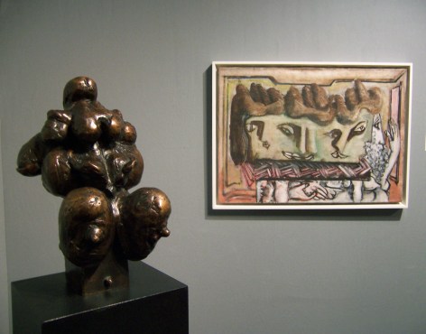Gaston Lachaise, &quot;Abstract Figure,&quot; c. 1935, bronze, ed. 1/12, cast by Modern Art Foundry, NY in 1983, 16 1/2 x 10 x 11 1/4 in., Mark Rothko, &quot;Heads,&quot; 1941-42, oil on canvas, 20 x 28 in., CR#186,