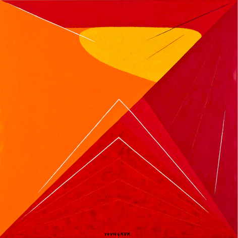 Yoo Youngkuk, Work, 1968. Oil on canvas, 136 x 136 cm.