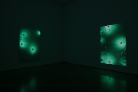 Installation view of&nbsp;Koo Jeong A: 2O2O&nbsp;at PKM &amp;amp; PKM+. Courtesy of PKM Gallery.