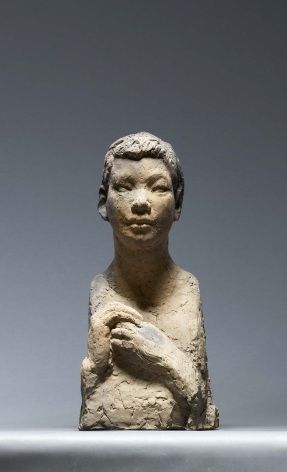 Kwon Jin Kyu, 소녀 흉상 Bust of a Girl, 1964. Terracota, 46.5 x 21.8 x 20.6 cm., Courtesy of Kwon Jin Kyu Commemoration Foundation &amp;amp; National Trust Cultural Heritage Fund, Korea&nbsp;