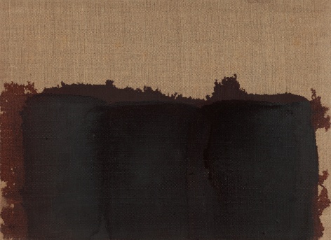 Yun Hyong-keun,&nbsp;Burnt Umber &amp;amp; Ultramarine,&nbsp;1996,&nbsp;Oil on linen,&nbsp;50.2 x 73 cm.&nbsp;&copy;&nbsp;Yun Seong-ryeol.&nbsp;Courtesy of PKM Gallery.