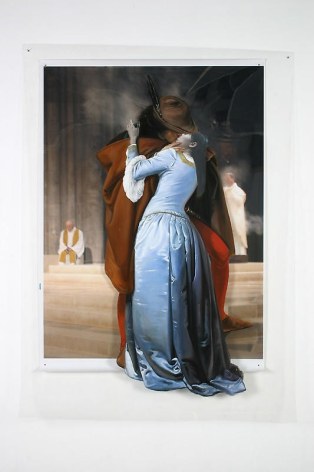 Joonsung Bae. The Costume of Painter-F.Hayez(Kiss), 2006.&nbsp;Lenticular, 94 x 69 cm.&nbsp;Courtesy of the artist &amp;amp; PKM Gallery.