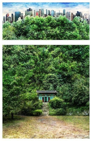 Sangbin IM. Temple-Seoul, 2010. Lambda print/diasec, 133.4 cm x 88.9 cm (38.1 cm x 88.9 cm/ 95.3 cm x 88.9 cm).