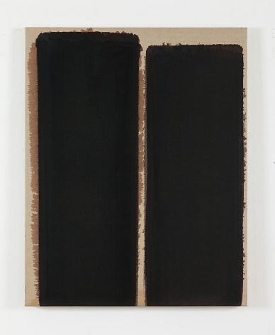 Yun Hyong-keun. Burnt umber &amp;amp; Ultramarine, 1993. Oil on linen. 90.9 x 73  cm. Courtesy of the artist and P K M Gallery.