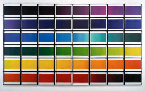 Olafur Eliasson, 색채 스펙트럼 연작 The colour spectrum series, 2005., 48 colour photogravures, each 37.3 x 48.3 cm l overall 238.8 x 407.4 cm.