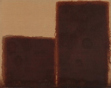 Yun Hyong-keun. Burnt Umber &amp;amp; Ultramarine, 1981-1984.&nbsp;Oil on linen, 91.8 x 115.2 cm. Courtesy of Yun Seong-ryeol &amp;amp; PKM&nbsp;Gallery.