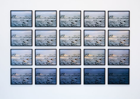 Olafur Eliasson, Hekla twilight series (AP 1/1), 2006. C-prints overall, approx.145 x 240 cm, each image 30 x 40 cm (20pcs). Courtesy of the artist &amp;amp; PKM Gallery.