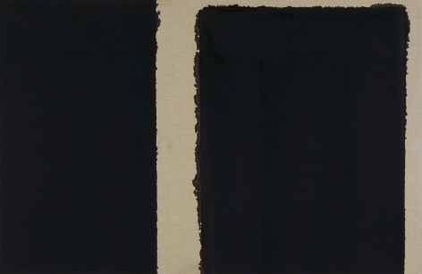 Yun Hyong-keun,&nbsp;Burnt Umber &amp;amp; Ultramarine Blue, 1997,&nbsp;Oil on linen,&nbsp;65.5 x 100 cm.&nbsp;&copy; Yun Seong-ryeol. Courtesy of PKM gallery.&nbsp;