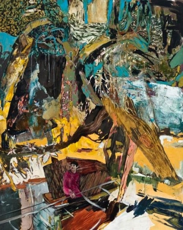 Hernan Bas,&nbsp;The Horticulturalists dream (new species), 2012. Acrylic and silkscreen on linen, 152.4 x 122 cm., Courtesy of the artist &amp;amp; PKM Gallery.