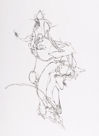 Lee Bul, Monster Drawing, 2003. India ink on semi-lucent paper, 114.3 x 86.3 cm.