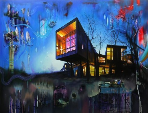 Noori Lee. House 42 (vague), 2012. Oil and acrylic on canvas, 190 x 260 cm.&nbsp;Courtesy of the artist &amp;amp; PKM Gallery.