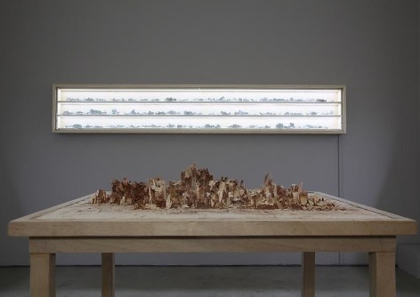 Bae Young-whan. (Table)Unrequited, 2010. Hand-planed wood, wood glue, 107.5 x 87 x 85.5 cm. &nbsp;