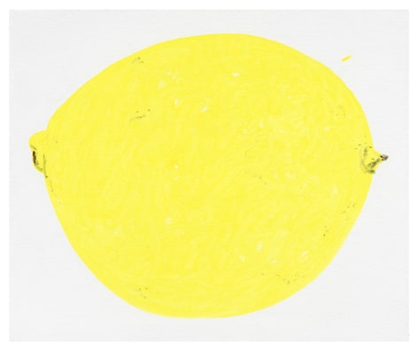 Kim Jiwon, 레몬&nbsp;lemon, 2022. Oil on linen, 38 x 45.5 cm.