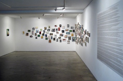 Zhou Tiehai. Le sabotajnik, 2008.&nbsp;Acrylic (airbrush) on canvas, total 117 pieces. Installation view.&nbsp;Courtesy of the artist &amp;amp; PKM Gallery.