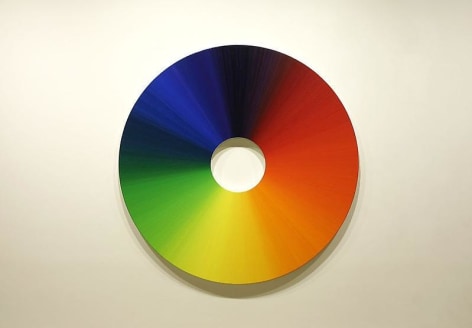 Olafur Eliasson. Colour experiment no. 7 (360 colours), 2009.&nbsp;Oil on canvas, 180 diameter. Courtesy of the artist &amp;amp; PKM Trinity&nbsp;Gallery.&nbsp;&copy; 2009 Olafur Eliasson.
