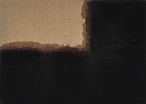 Yun Hyong-keun,&nbsp;Burnt Umber &amp;amp; Ultramarine, 1991.&nbsp;Oil on linen,&nbsp;65.5 x 91 cm.&nbsp;, &copy; Yun Seong-ryeol. Courtesy of PKM Gallery.