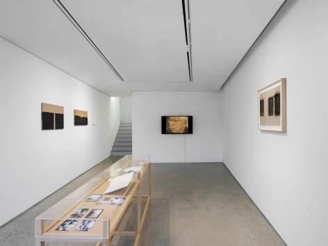 Installation view of Yun Hyong-keun: Yun/Paris/Yun at PKM. Courtesy of PKM Gallery.