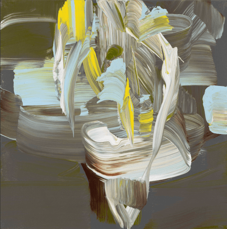 Shin Min Joo, Balance 20-23, 2020. Acrylic on canvas, 50 x 50 cm., Courtesy of the artist &amp;amp; PKM Gallery.
