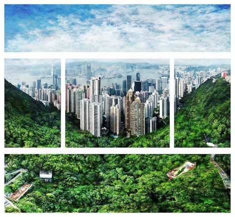 Sangbin IM. Hong Kong, 2010. Lambda print/diasec, 27.9 x 132 (top), 52 x 33(middle-left), 52 x 61(middle-middle), 52 x 33(middle-right), 34.3 x 132(bottom) cm.
