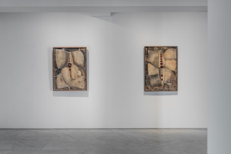 Installation view of Kwon Jin Kyu: The Reliefs at PKM+. Courtesy of PKM Gallery