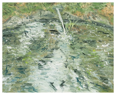 Kim Jiwon, 풍경화 landscape painting, 2022. Oil on linen, 53 x 65 cm., Courtesy of the artist &amp;amp; PKM Gallery.