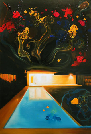 Noori Lee. House 13, 2008.&nbsp;Oil and acrylic, enamel on canvas, 90 x 60 cm.&nbsp;Courtesy of the artist &amp;amp; PKM Gallery.