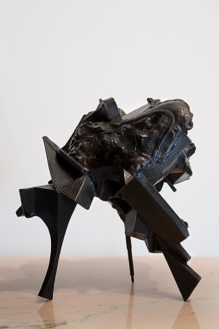 Lee Bul. Untitled, 2007. Bronze,marble and stainless steel, 30 x 22 x 34 cm.