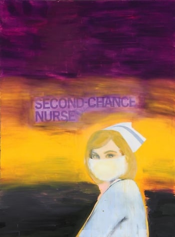 Richard Prince. Second Chance Nurse, 2003.&nbsp;Ink jet print and acrylic on canvas, 198.1 x 147.3 cm.&nbsp;Courtesy of the artist &amp;amp; PKM Gallery.
