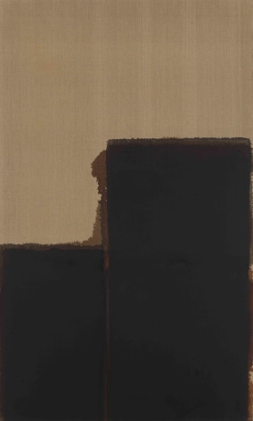 Yun Hyong-keun,&nbsp;Burnt Umber &amp;amp; Ultramarine Blue,&nbsp;1989,&nbsp;Oil on linen,&nbsp;162 x 97 cm., &copy; Yun Seong-ryeol. Courtesy of PKM Gallery.