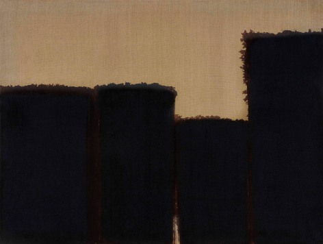 Yun Hyong-keun, Burnt Umber &amp;amp; Ultramarine, 1990., Oil on linen, 97.3 x 130.5 cm.