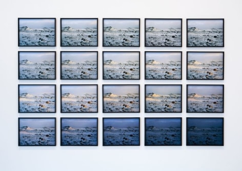 Olafur Eliasson, Hekla twilight series (AP 1/1), 2006. C-prints overall,, approx. 145 x 240 cm, each image 30 x 40 cm (20pcs). Courtesy of the artist &amp;amp; PKM Gallery.
