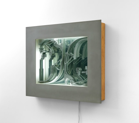 Lee Bul.&nbsp;Untitled, 2007,&nbsp;Aluminum, wood,&nbsp;synthetic resin, florescent lamp,&nbsp;85 x 72 x 10 cm.&nbsp;Courtesy of the artist &amp;amp; PKM Gallery.
