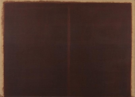 Yun Hyong-keun. Burnt Umber &amp;amp; Ultramarine, 1987. Oil on linen, 209.5 x 291.5 cm. Courtesy of Yun Seong-ryeol and PKM Gallery.