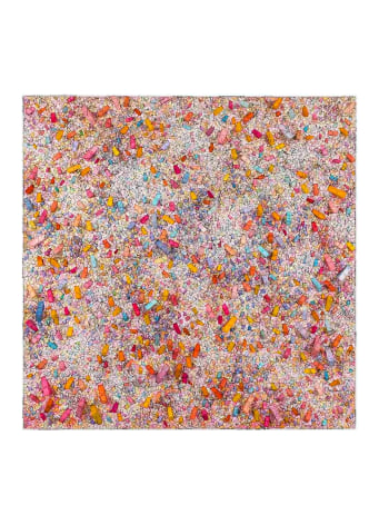 Kwang Young Chun, Aggregation14-DE066(Desire15), 2014. Mixed media with Korean mulberry paper, 151 x 151 cm., Courtesy of the artist and PKM Gallery.