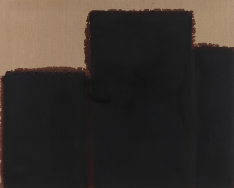 Yun Hyong-keun.&nbsp;Burnt Umber &amp;amp; Ultramarine Blue &#039;92-#7, 1992,&nbsp;Oil on linen,&nbsp;130.4 x 162.4 cm.&nbsp;Courtesy of the artist &amp;amp; PKM Gallery.