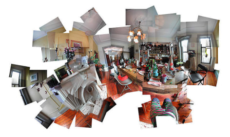 Byron Kim. What I See (Messy Tableee, Kitten, Fish, My Kitchen, Park Slope, Brooklyn) (Edition of 5), 2006. c-print, 126.7 x 208.4 cm. Courtesy of the artist &amp;amp; PKM Gallery.