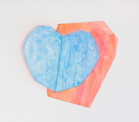 Wonwoo Lee. Light heart (blue), 2017.&nbsp;Steel, paint, acrylic, 128 x 136 cm. Courtesy of the artist &amp;amp;&nbsp;PKM Gallery.